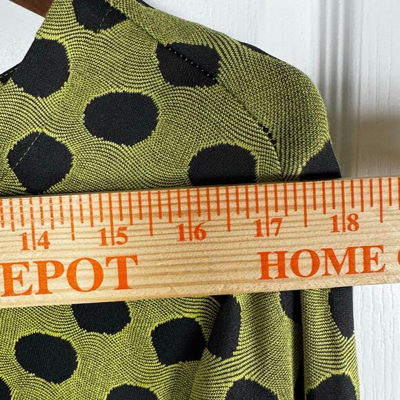 Habitat Clothes To Live In Top Lime Dot Long Sleeves Tunic Women’s XL Artsy - Picture 11 of 14